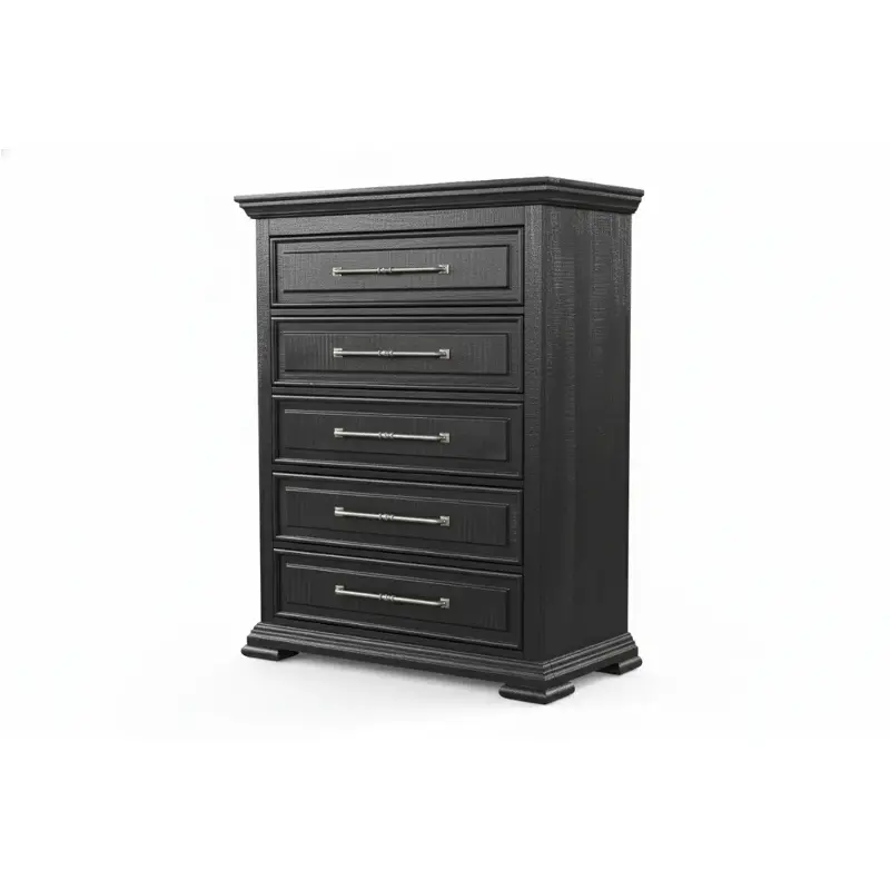 0407a-n35 Lifestyle 0407a - Black Bedroom Furniture Chest