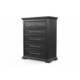 0407a-n35 Lifestyle 0407a - Black Bedroom Furniture Chest
