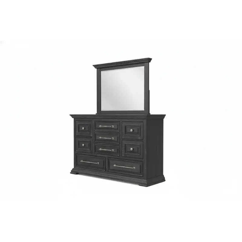 0407a-n45 Lifestyle 0407a - Black Bedroom Furniture Dresser