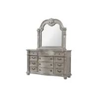 0401a-n48 Lifestyle 0401a - Grey Bedroom Furniture Dresser