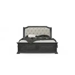 0407a-queen-bed Lifestyle 0407a - Black Bedroom Furniture Bed